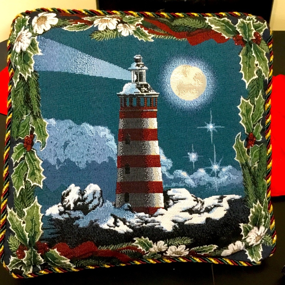 Two Christmas Throw Pillows